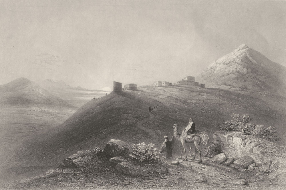ISRAEL. Palestine. Nain. Camel. Figures. (Bartlett) 1847 old antique print
